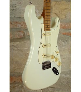 Pack guitare électrique Jet JS-400 Olympic White gaucher + Ampli casque Nux  + housse