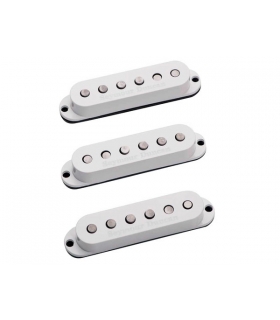 SEYMOUR DUNCAN SSL-5 Calibrated Set - Custom Staggered for Strat - White Cover